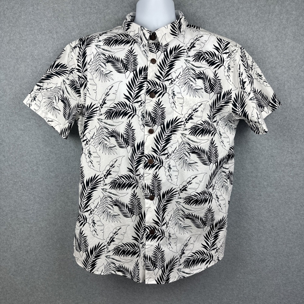 High‎ Surf Men's Short Sleeve Button Down Shirt Size